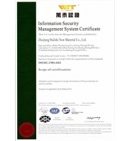 ISO/IEC 27001证书
